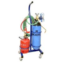 Пост кислородно-пропановый becool BC-5LOxy/2,4LPr (R) на роликовых опорах