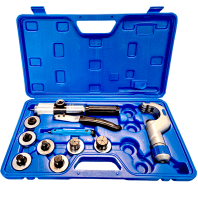 Труборасширитель гидравлический в кейсе becool BC-TE-N, головки с размерами 3/8, 1/2, 5/8, 3/4, 7/8, 1-1/8, 1-3/8, труборез и риммер в комплект