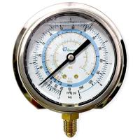 Мановакуумметр с силиконом, 80 мм (R22; R134a; R404A; R407C, R507A) becool BCJL-NSl-80