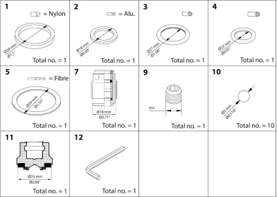 Danfoss Комплект для капремонта SVA 15-20 [148B6151]